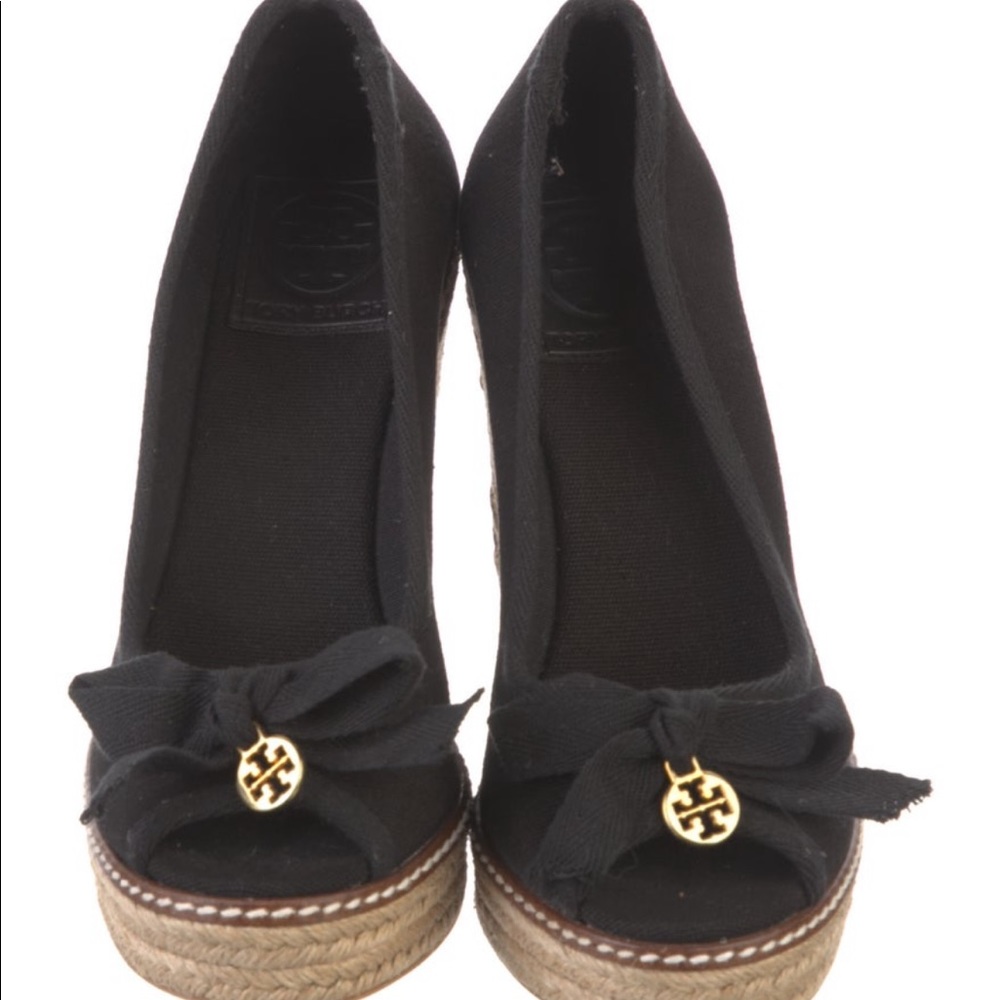 Tory Burch canvas Wedges